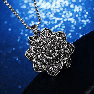 Beautiful Mandala Lotus Flower Pendant