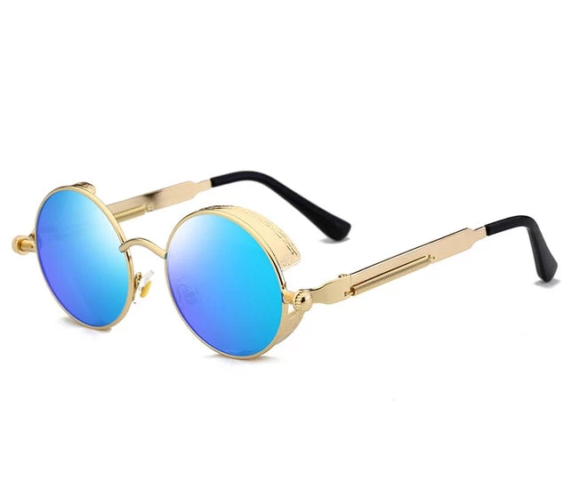 Bohemian Steampunk-Inspired Polarized Retro Sunglasses