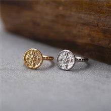 Bohemian Gold or Silver Hammered Compass Ring