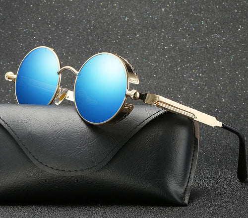 Bohemian Steampunk-Inspired Polarized Retro Sunglasses