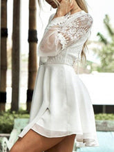 Beautiful Empire Waist Lace-Inset Dress. Day to Night.