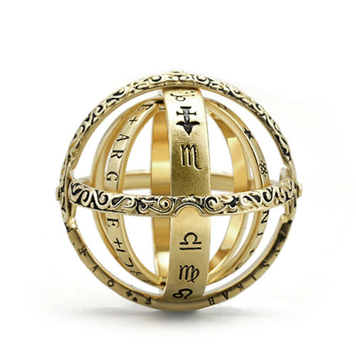 Incredibly Unique Zodiac Ring. Closed is Love - Open is the World.
