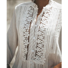 Lace Trim Bohemian Blouse