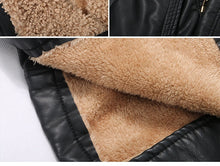 Vintage Bohemian Long Leather Coat. Curly Lamb Fur Collar Detailing.