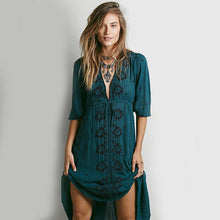 Beautifully Embroidered Bohemian Long Dress